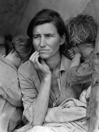 Canvas Art Print Migrant Mother Photography subject by Renoir Pierre-Auguste Fine Art Print quality