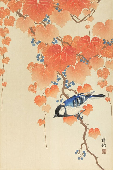 Canvas Art Print Great tit on paulownia branch Nature subject by Toulouse-Lautrec Henri Fine Art Print quality