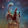 Feeling at Home art print featuring Adams Ansel's Pillars of Creation photography on canvas, showcasing stunning cosmic landscape.