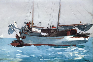 Canvas Art Print Taking on Wet Provisions Coastal subject by Goya Francisco Fine Art Print quality