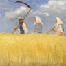 Canvas Art Print Harvesters Figurative subject by Van Gogh Vincent Fine Art Print quality