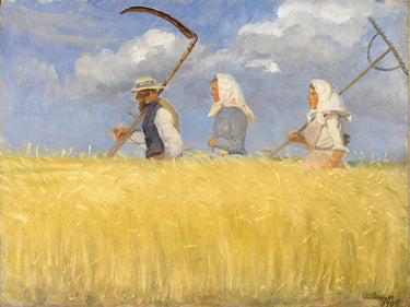 Canvas Art Print Harvesters Figurative subject by Van Gogh Vincent Fine Art Print quality