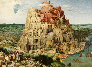 Canvas Art Print Tower of Babel Architecture subject by Curinga Kim Fine Art Print quality