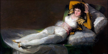 Canvas Art Print Maja Clothed 1797 Figurative subject by Curinga Kim Fine Art Print quality