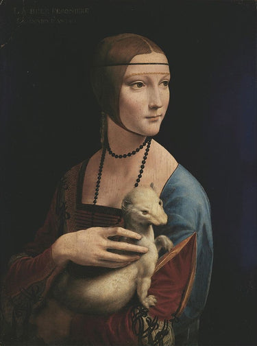 Canvas Art Print Lady with an Ermine Figurative subject by Curinga Kim Fine Art Print quality