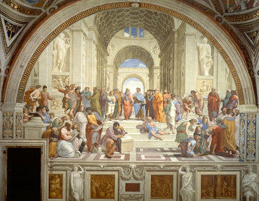 Canvas Art Print School of Athens, classical studies Figurative subject by Klee Paul Fine Art Print quality