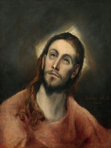 Canvas Art Print Christ in Prayer 1595 Figurative subject by Sorolla Joaquin Fine Art Print quality
