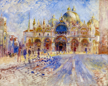 Canvas Art Print Piazza San Marco, Venice Architecture subject by Da Vinci Leonardo Fine Art Print quality