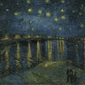 Canvas Art Print Starry Night Landscape subject by Kandinsky Wassily Fine Art Print quality