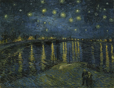 Canvas Art Print Starry Night Landscape subject by Kandinsky Wassily Fine Art Print quality