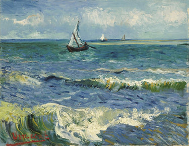 Canvas Art Print Seascape near Les Saintes Maries de la Mer Coastal subject by Kandinsky Wassily Fine Art Print quality