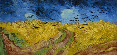 Canvas Art Print Wheat Field with Crows Landscape subject by Kandinsky Wassily Fine Art Print quality