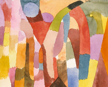 Canvas Art Print Movement of Vaulted Chambers 1915 Abstract subject by Kandinsky Wassily Fine Art Print quality
