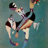 Canvas Art Print A Fluttering Figure 1942 Abstract subject by Kandinsky Wassily Fine Art Print quality