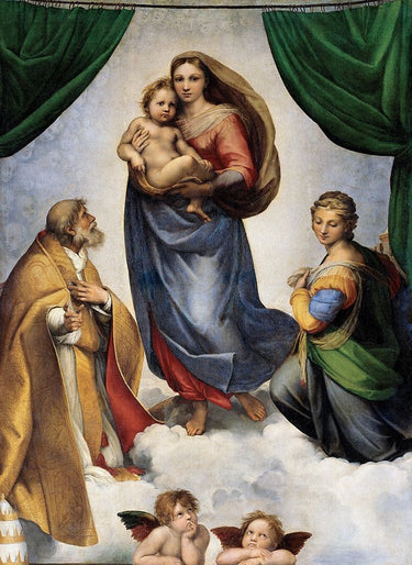 Canvas Art Print The Sistine Madonna Figurative subject by Alpenglow Fine Art Print quality