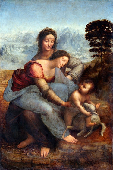 Canvas Art Print The Virgin and Child with Saint Anne Figurative subject by Alpenglow Fine Art Print quality