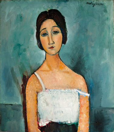 Canvas Art Print Christina 1916 Abstract subject by Modigliani Amedeo Fine Art Print quality