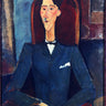 Canvas Art Print Jean Cocteau 1916 Abstract subject by Modigliani Amedeo Fine Art Print quality