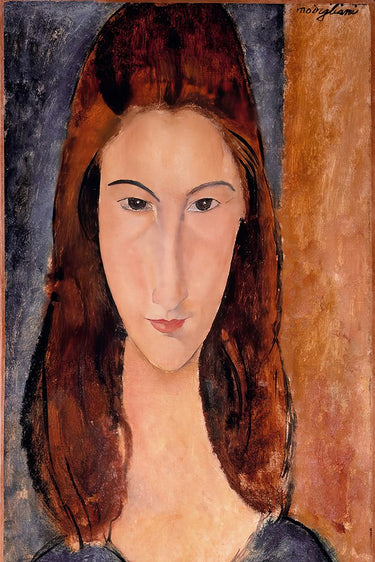 Canvas Art Print Jeanne Hebuterne 1920 Abstract subject by Modigliani Amedeo Fine Art Print quality