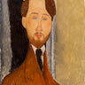 Canvas Art Print Leopold Zborowski 1919 Abstract subject by Modigliani Amedeo Fine Art Print quality