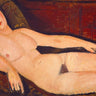 Canvas Art Print Woman on a Divan 1918 Abstract subject by Modigliani Amedeo Fine Art Print quality