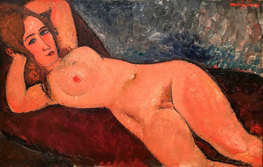 Canvas Art Print Woman Reclining Hands on Back of her Head 1916 Abstract subject by Gris Juan Fine Art Print quality