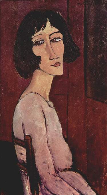 Portrait of Magherita 1916 abstract canvas art print by Modigliani Amedeo, Feeling at home
