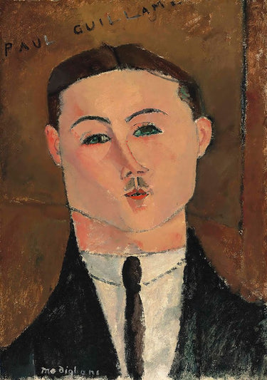 Canvas Art Print Portrait of Paul Guillaume 1916 Abstract subject by Modigliani Amedeo Fine Art Print quality