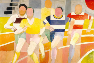 The Runners 1925 abstract canvas art print by Delauney Robert, Feeling at home