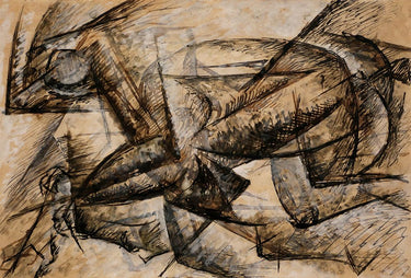 Canvas Art Print Study for the Dynamism of a Cyclist, 1913 Abstract subject by Orlov Irena Fine Art Print quality