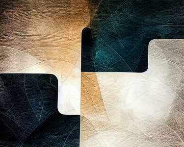 Assembling the Pieces abstract canvas art print by Alpenglow from Feeling at home