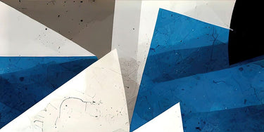 Canvas Art Print Interlocking Shapes Abstract subject by Curran Charles Courtney Fine Art Print quality