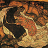 Canvas Art Print Death and Maiden 1915 Abstract subject by Schiele Egon Fine Art Print quality