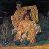 Canvas Art Print The Family Squatting Couple 1918 Abstract subject by Godward John W. Fine Art Print quality