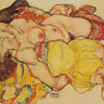 Canvas Art Print Two Girls Lying Entwined 1915 Abstract subject by Godward John W. Fine Art Print quality