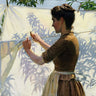 Shadows 1887 Hang Out the Laundry world culture canvas art print by Curran Charles Courtney