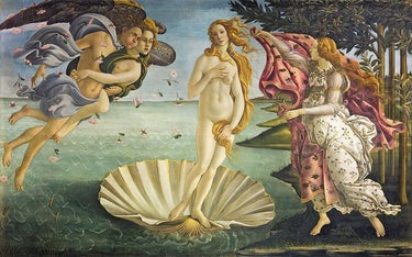 Birth of Venus 1485 art print by Botticelli Sandro on museum canvas, Feeling at home brand