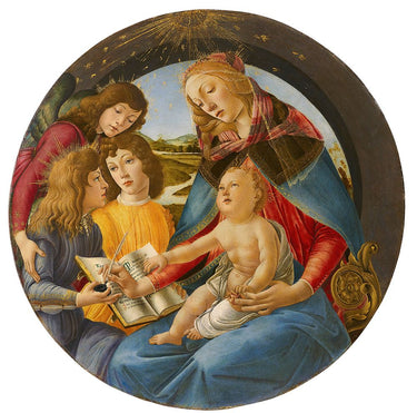 Madonna of the Magnificat museum canvas art print by Botticelli Sandro, Feeling at Home