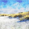 Canvas Art Print Coastal sand dunes by the sea Contemporary subject by Kandinsky Wassily Fine Art Print quality
