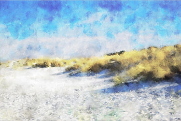 Canvas Art Print Coastal sand dunes by the sea Contemporary subject by Kandinsky Wassily Fine Art Print quality