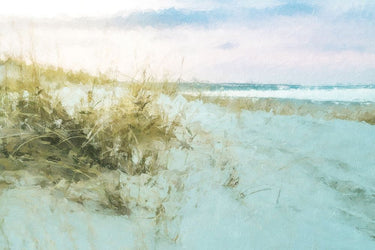 Canvas Art Print Coastal shrubs on the beach in the sun Contemporary subject by Kandinsky Wassily Fine Art Print quality