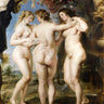 The Three Graces 1635 art print by Peter Paul Rubens on museum canvas