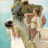 Canvas Art Print A Coign of Vantage 1895 Museum subject by Alma-Tadema Lawrence Fine Art Print quality