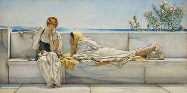 Canvas Art Print A Solicitation 1878 Seascape with women Museum subject by Constable John Fine Art Print quality