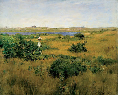 Canvas Art Print Summer at Shinnecock Hills 1891 Museum subject by Sisley Alfred Fine Art Print quality
