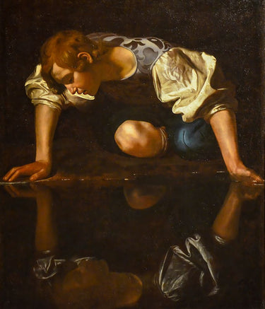 Narcissus 1597 Museum Canvas art print by Caravaggio, Feeling at home