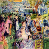 Canvas Art Print Le Moulin de la Galette, after Renoir 1943 Museum subject by Dufy Raoul Fine Art Print quality