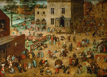 Children's Games canvas art print by Pieter Bruegel the Elder, from Feeling at Home