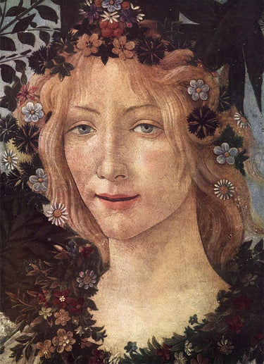 Canvas Art Print Flora detail 1470 Museum subject by Botticelli Sandro Fine Art Print quality