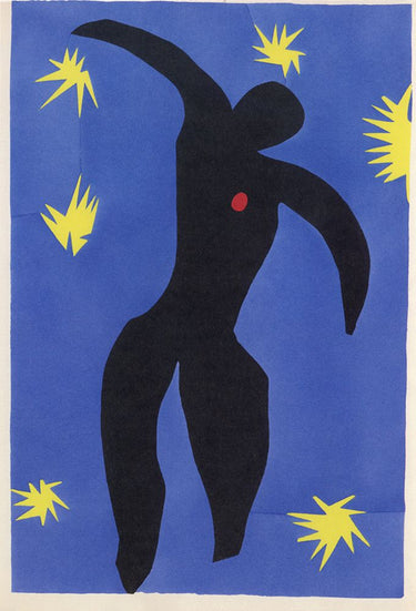 Canvas Art Print Icarus from Jazz 1947 Abstract subject by Matisse Henri Fine Art Print quality